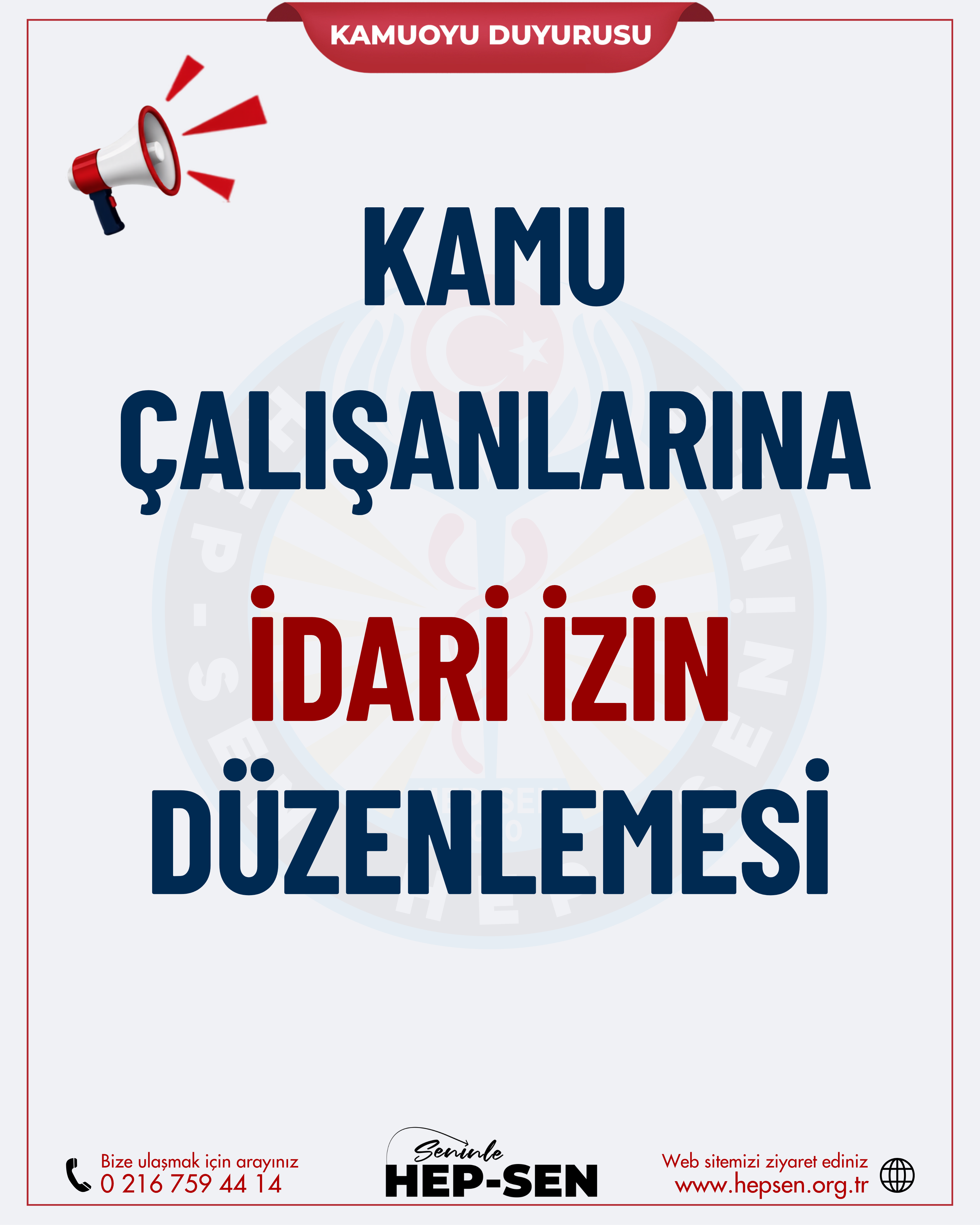 KAMU ÇALIŞANLARINA İDARİ İZİN DÜZENLEMESİ